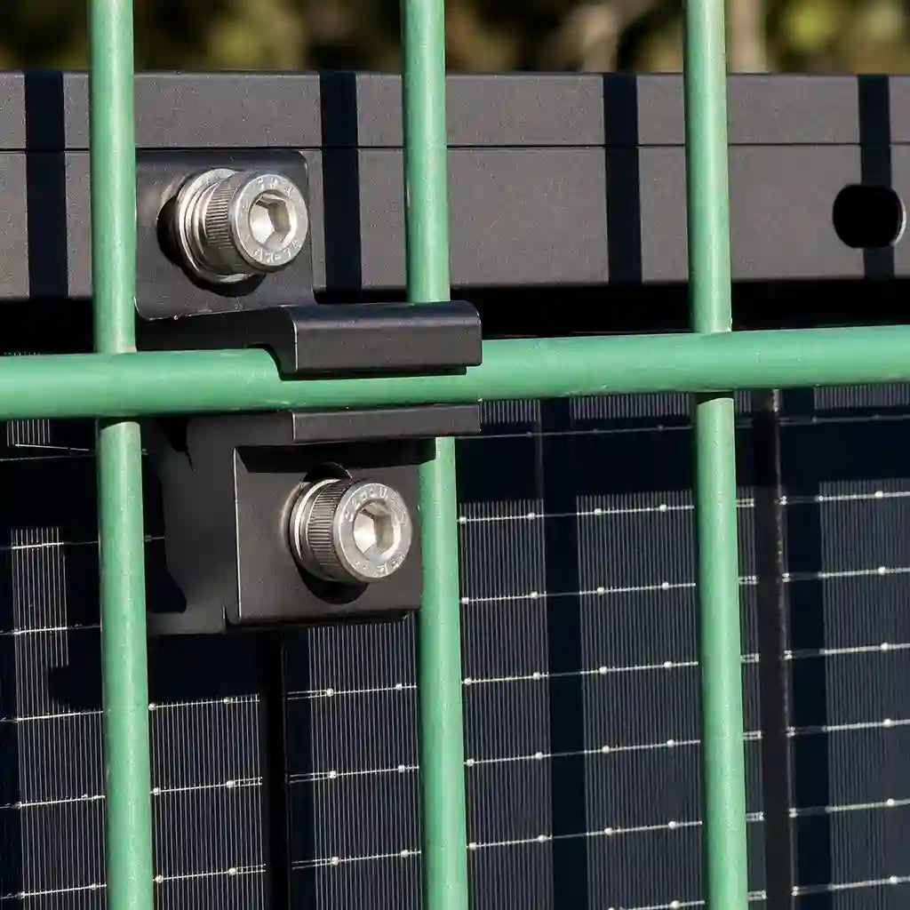 Worldwide Solar Model 3 – Mesh Fence Solar Panel Mount – Full Container